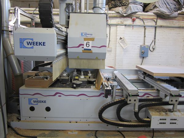2002 Weeke BHC 550 Machining Center with C Axis